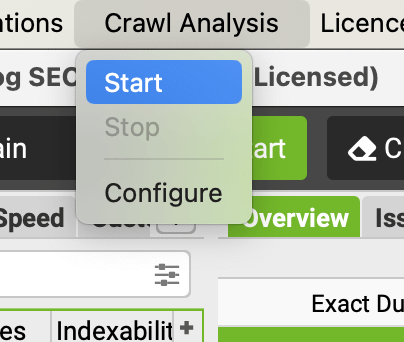 Crawl Analysis Run